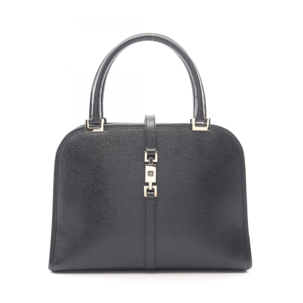GUCCI Black Leather Jackie Bag